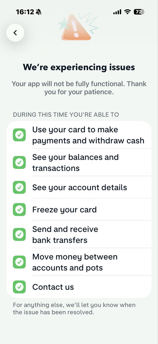 JohnCallag51547's tweet photo. @monzo still the same since 11am!!! https://t.co/PYQ1hOSyp0