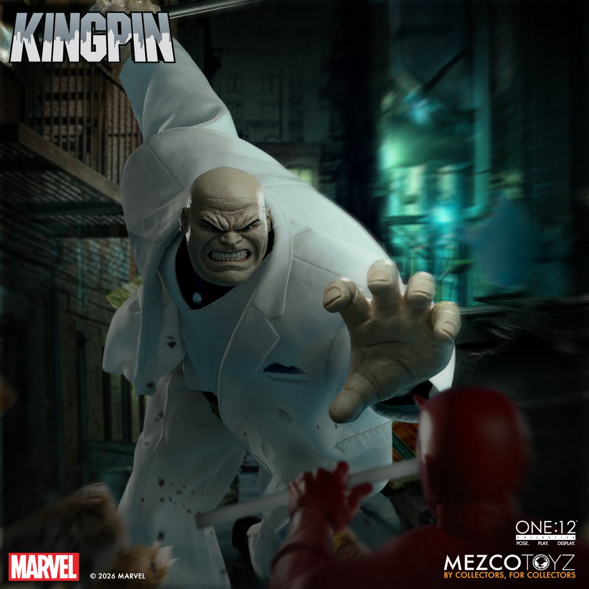 mezcotoyz's tweet photo. Everyone has a price. 💰 The One:12 Collective #Kingpin has arrived. Wilson Fisk steps into the spotlight with his signature cane with laser and gas FX, a katana, and plenty of attitude. #Marvel #MezcoToyz

Available for preorder

Check it out here: https://t.co/VoO2EOOGWK https://t.co/fBwfUTg1uM