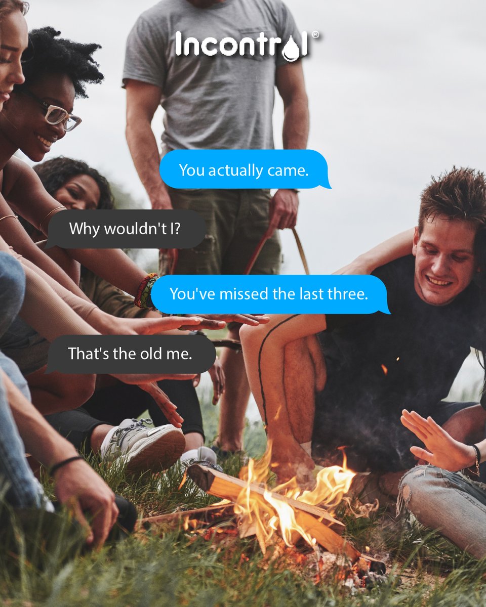 InControlDiaper's tweet photo. That camping trip. The late night hangout. You don't have to say no anymore.
Incontrol keeps you protected so you can keep showing up for the moments that matter. 💙

https://t.co/KseuFCno4S

#theoldme #livelife #freedom #incontinencecare #incontroldiapers https://t.co/KZBVPGyeH8