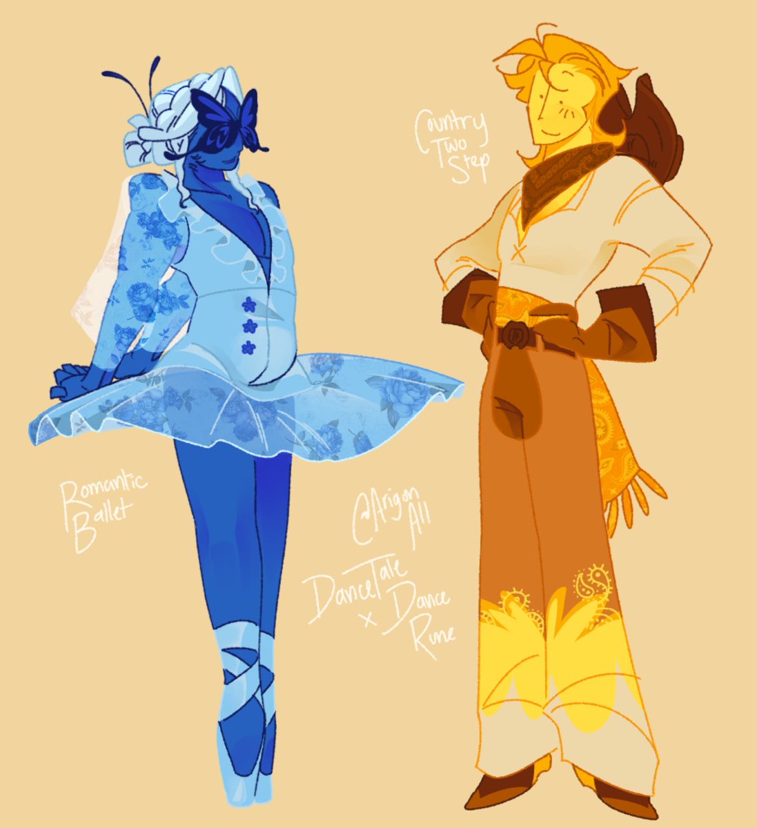AllArigon's tweet photo. very hard to make au designs for characters Ive never drawn normally before #deltarune #utdr #blellow https://t.co/XSCqWb4duB