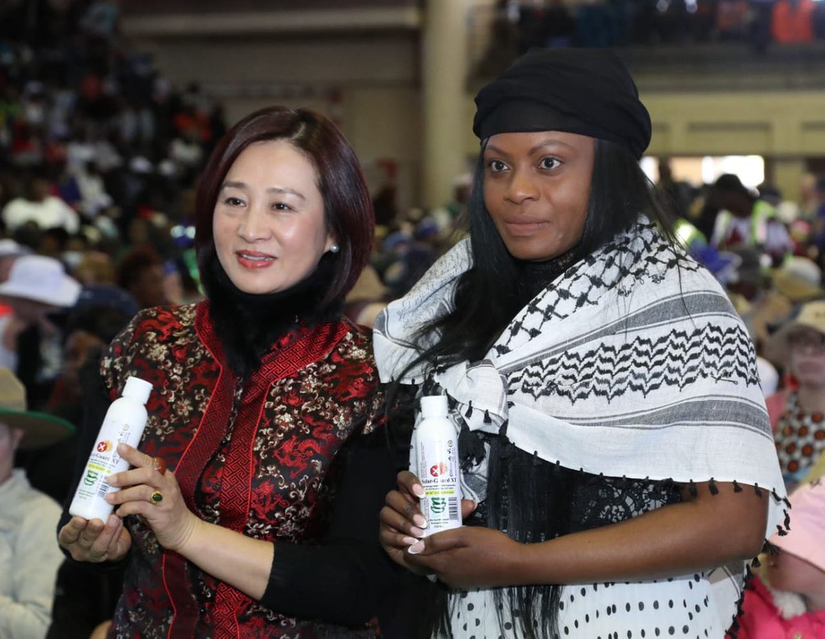 ZimFirstLady's tweet photo. I spent time with people with albinism in Chitungwiza, listening to their stories, hearing their concerns and reminding them that they are an integral part of our Zimbabwean family.

Their experiences, including stories of skin cancer and failing eyesight, were a powerful reminder of the health challenges they face and the need for greater care, protection and early screening.

I also handed over dermatological lotions, clothing, food hampers and other essentials to support the health, well-being and dignity of people with albinism. Every citizen has a talent, a purpose and a contribution to make. 

Our duty is to build an inclusive Zimbabwe where everyone has the opportunity, dignity and support to realise their potential. Together, we must continue breaking barriers, dispelling harmful myths and building a society where no one feels forgotten, excluded or left behind.
