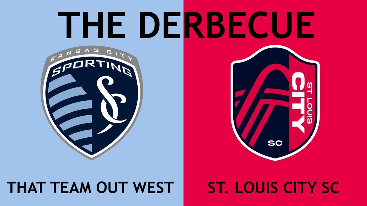 ETRandall's tweet photo. @HellbenderSTL @durkinprop_ @TheShowMeGirl @DRyan2010 There is NO QUESTION that this is the fiercest rivalry in all of @MLS! Not "Hell Is Real", not "El Trafico", not even the "Hudson River Derby" or the "Cascadia Cup"! #AllForCITY #SKCvSTL #DerBQue https://t.co/bPlPrjk1eb