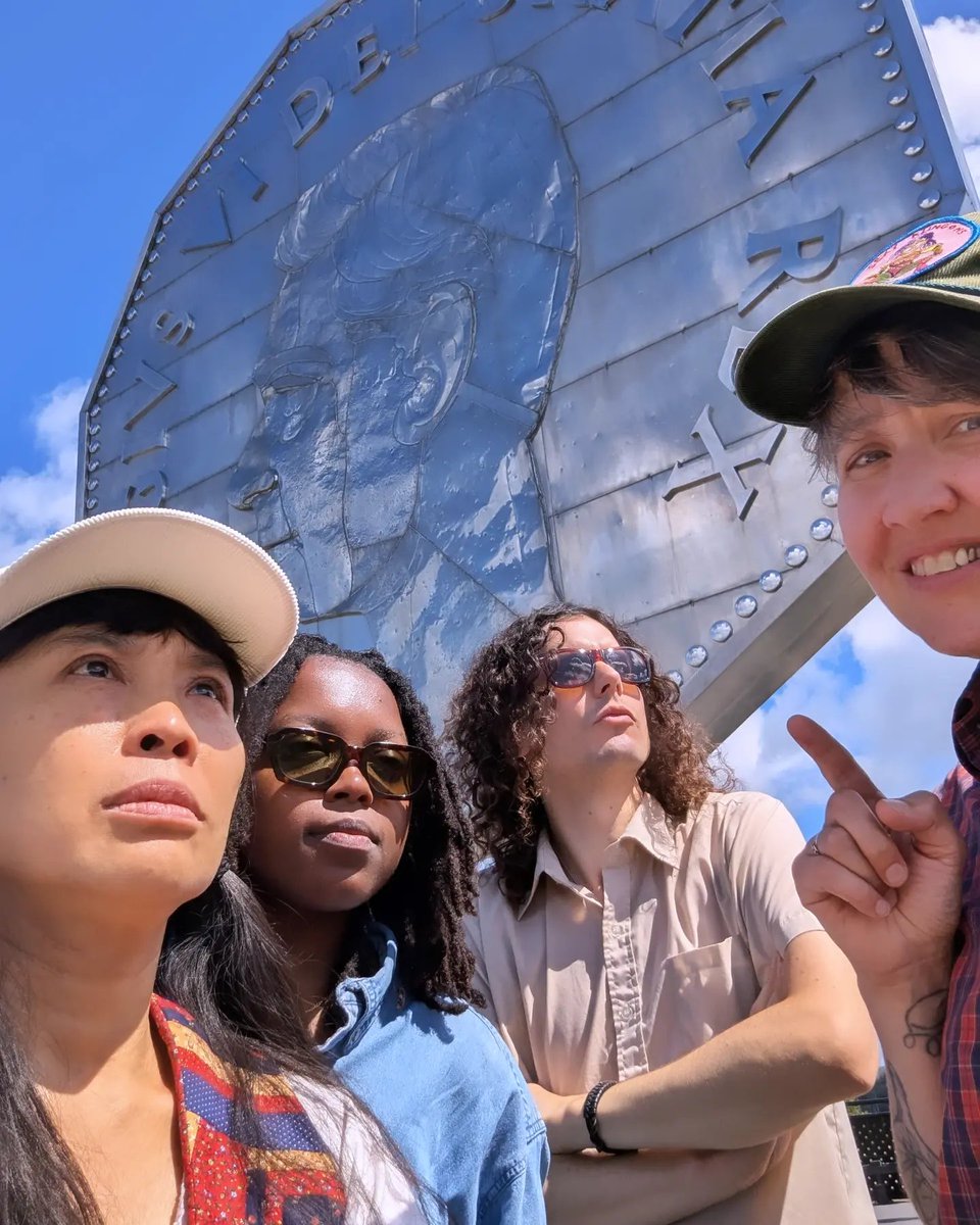 sookyinlee's tweet photo. 🛘We came, went, we got Sud-buried! Thanks Sudbury, you rock! Gratitude for awzum Up Here Fest for treating us so well. Chi Miigwetch 🌞💖 Me + the Anti-band make like we're Mount Rushmore at the BIG NICKEL. Check out the sweet review in @exclaimdotca https://t.co/zmPFMbmEia https://t.co/eGkpIw0SFx