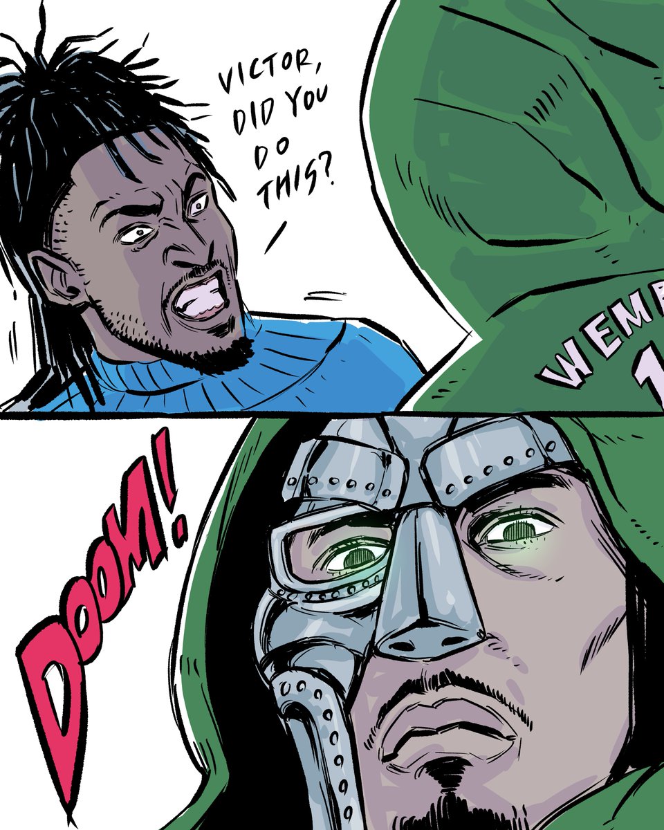 luckymong1's tweet photo. Victor Wembanyama von Doom is coming.
#doom #wemby #avengers #Spurs https://t.co/UDrlBCwkhB