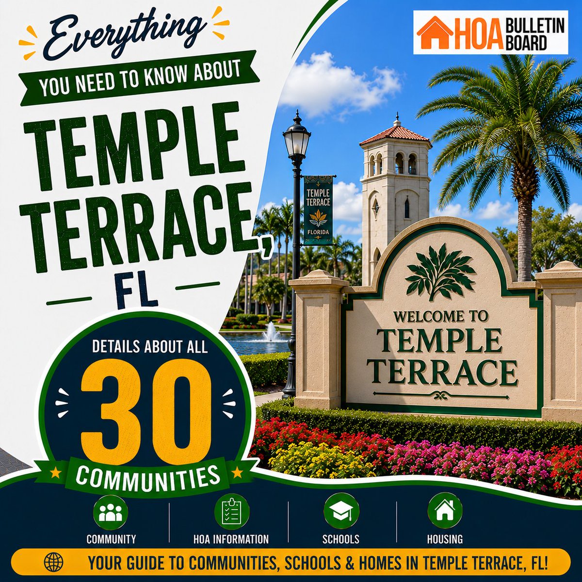 hoabulletin's tweet photo. 🌴 Everything You Need to Know About Temple Terrace, FL!

Discover 30 communities with helpful information about communities, HOA details, schools, housing, and more. 🏡

👉 Explore Temple Terrace: https://t.co/UQkyuaNc8e

#TempleTerrace #TempleTerraceFL #FloridaCommunities #HOA https://t.co/4mhpPeXmEZ