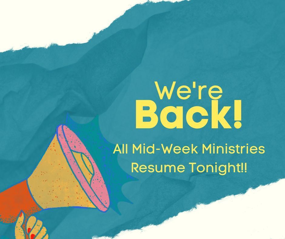 oakpark_jeff's tweet photo. Midweek ministries kick off tonight at 6:30! Our men's and women's Bible studies are going through the book of Hebrews. Rooted kids will learn about God's promises this year, and our students in the Dispersion are going through the book of John. https://t.co/glWRvbWhmp
