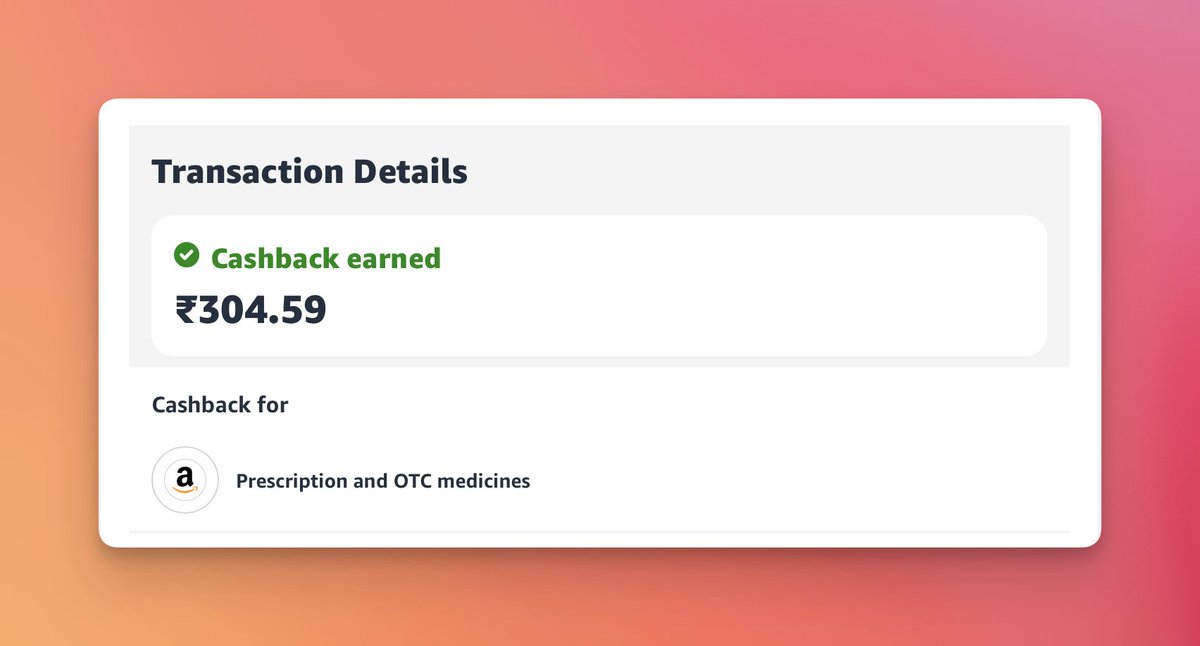 CardMavenIn's tweet photo. Amazon Pharmacy is my go-to now for medicines.
Discounts on MRP + 15% cashback + Amazon Shopping GV rewards
There is no better deal for medicine orders right now. https://t.co/Qtw8N26IZB