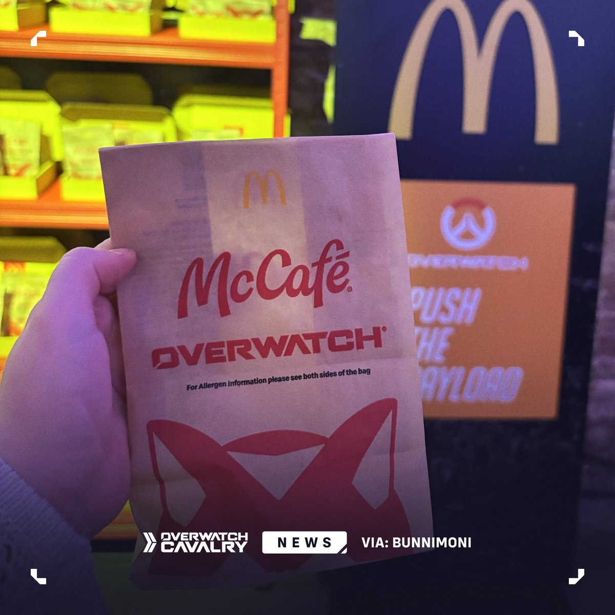 OWCavalry's tweet photo. New #Overwatch x McDonald's Collab 🍟

First look at the limited-time Overwatch Sugar Donut, coming soon to the UK &amp; Ireland, with Kiriko's 'Donut Break' Emote included among the campaign rewards.

📸 Image Credit: @bunnimoniOW https://t.co/vZA08ywgZt
