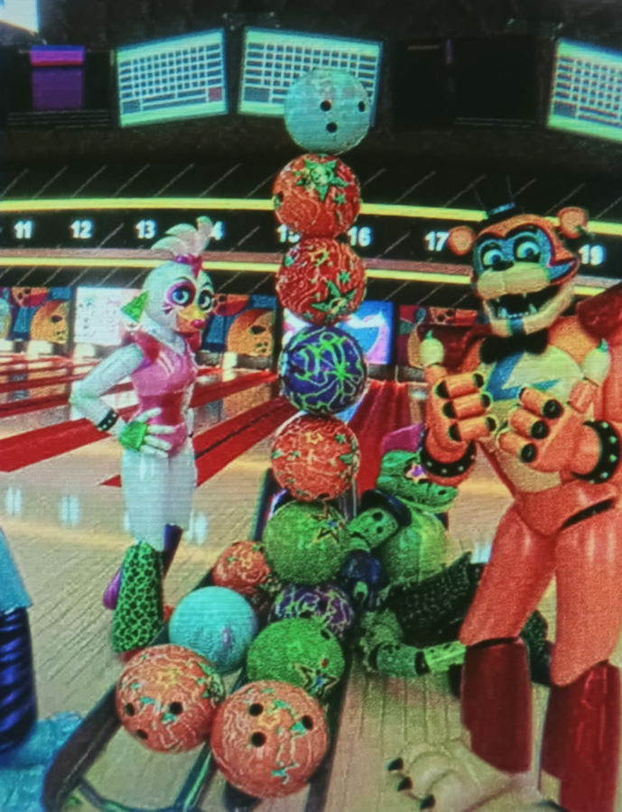 Alogeno123's tweet photo. Seriously, there was absolutely nothing to do at Bonnie Bowl.

#fnaf #glamrockfreddy #roxannewolf  #mongomerygator #blender #glamrockchica #fnafsb https://t.co/rd3WqLmsVY