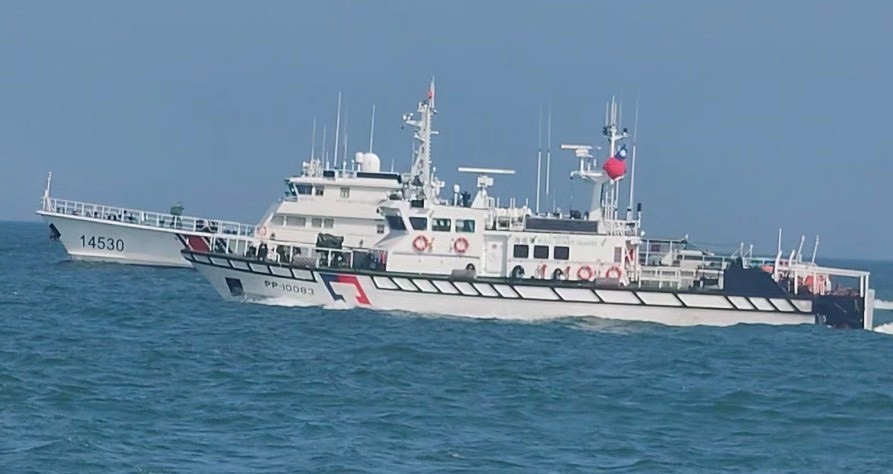 4 China Coast Guard vessels entered Kinmen restricted waters; Taiwan expelled all by 17:03 local time