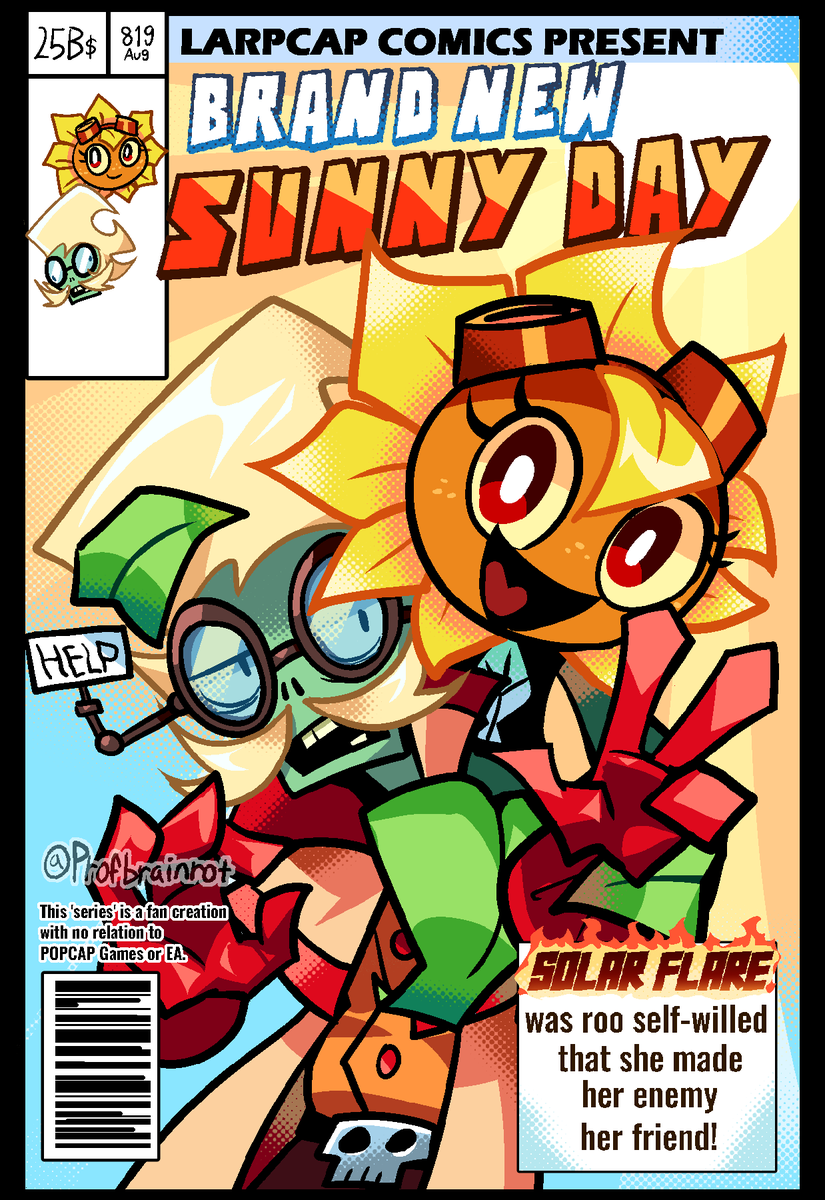Profbrainrot's tweet photo. 'Official' comics cover larp #pvz #pvzfanart #pvzh https://t.co/eAVm8gE6Fc