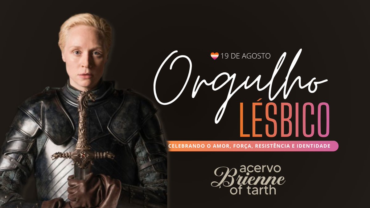 acervobrienne's tweet photo. Hoje no dia 19 de agosto é comemorado o orgulho lésbico, um dia de celebrar todo amor, a força e resistência de todas as mulheres lésbicas! Que a jornada de vocês seja sempre de muito orgulho e felicidade! 🧡🤍🩷 https://t.co/qHNeWmK4W4