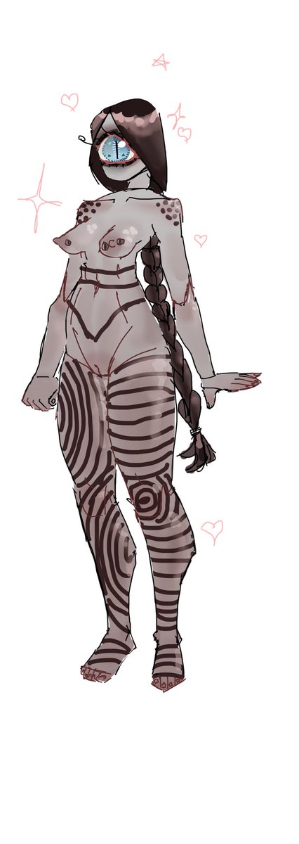 Iwasno_where's tweet photo. Some Cyclops girl designs I’m making.

Can you guess which one I fell in love with?

(Some lore in last pics alt text) https://t.co/vfAr7xRZFh