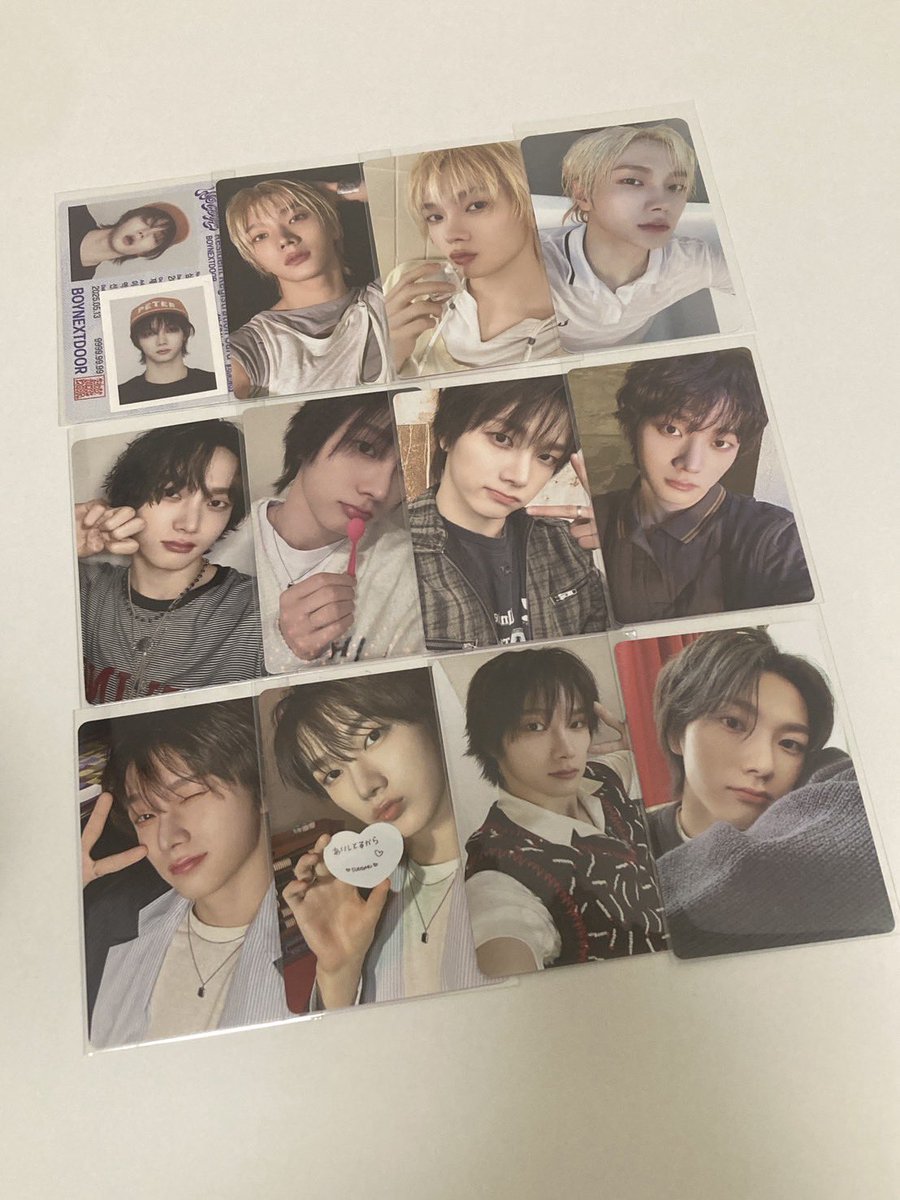 yeppi__la's tweet photo. BOYNEXTDOOR  トレカ 交換 買取

譲：1〜2枚目
求：買取（+送料） > 他種ソンホ

お値段提示の上お気軽にお声掛けください!

（配送日）
取引確定日を除く金曜日または月曜日
 #boynextdoor交換  #boynextdoor買取
 #トレカ買取　#トレカ交換 https://t.co/Qbaf0tW75o
