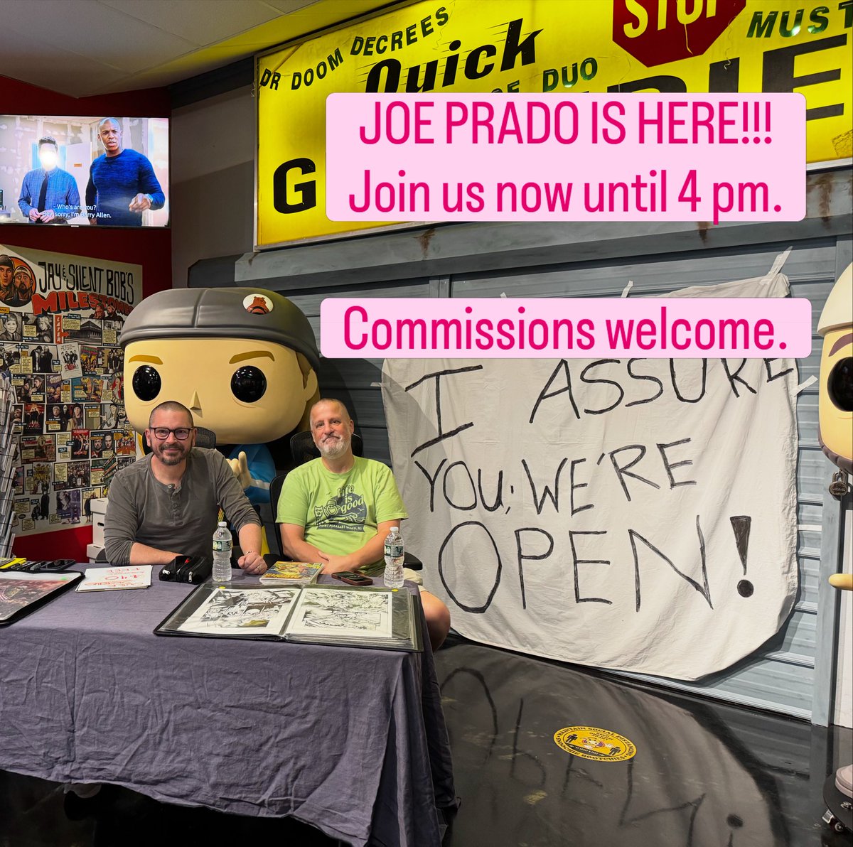 The_SecretStash's tweet photo. Come visit with Joe Prado! He’s here at the Secret Stash until 4 pm today. You can read all about Joe and see some examples of his incredible work at the link in our bio or right here! https://t.co/akCRALWuRu https://t.co/symSWJZYmU