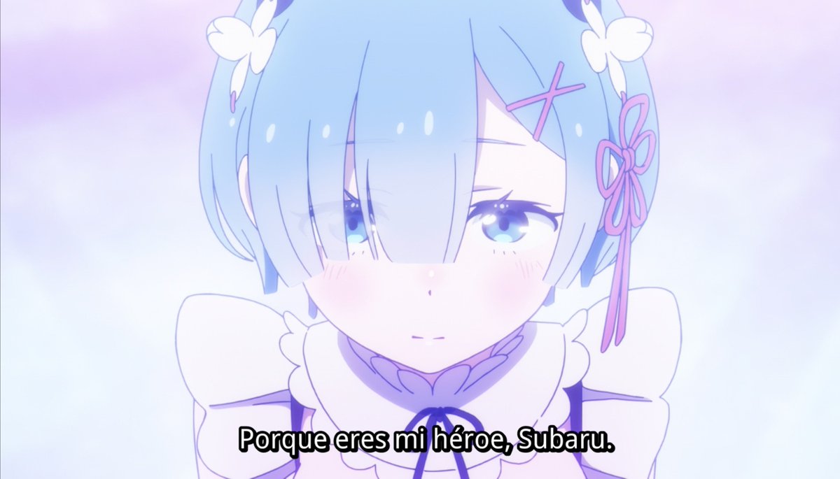 KrSpeed_'s tweet photo. "LEVÁNTATE NATSUKI SUBARU"

"De verdad crees que puedo?"

"Claro que puedes, eres MI HÉROE"

REM 😭🩵 https://t.co/B9WRAE7ksY