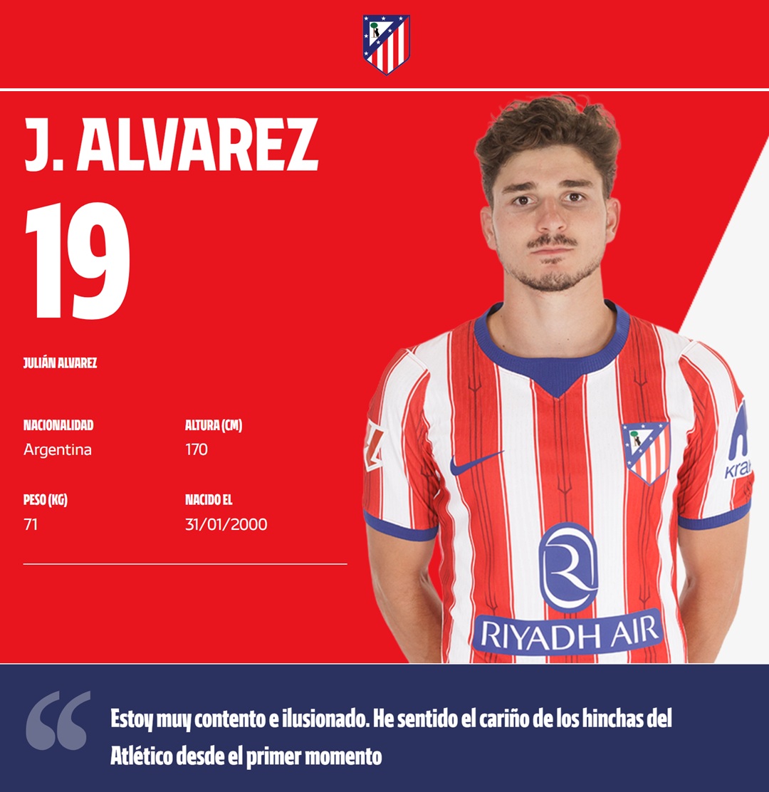 porquetendencia's tweet photo. "Julián":
Por los comentarios sobre su foto para la temporada 2026/27 con el Atlético Madrid https://t.co/mTgVcYP19b