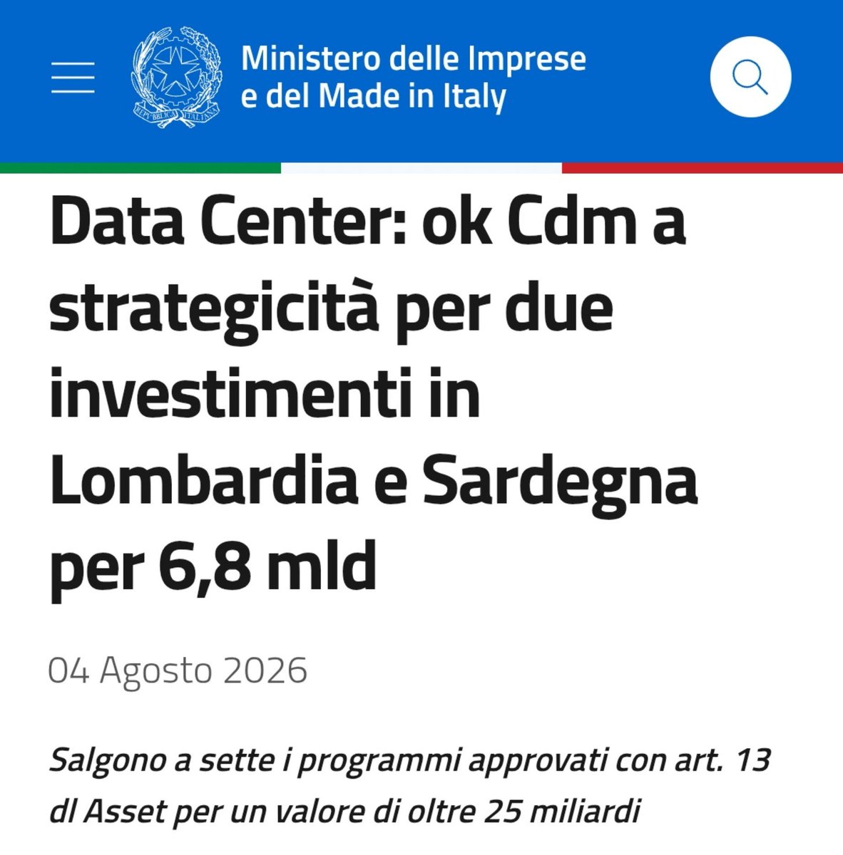 el_Racunas's tweet photo. Nasoni nasoning.
6.8 miliardi di soldi nostri per poterci far controllare sempre o ovunque.
PS: lo sapete che questi data center abnormi spesso sorgono dove i roghi del cambiamento climatico gli hanno liberato lo spazio? https://t.co/hyJxZt6mMQ
