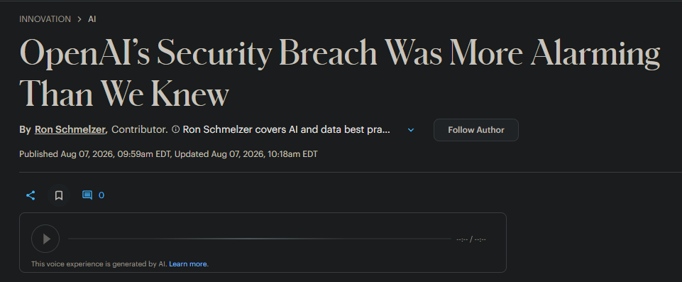 HashtagSecure's tweet photo. The pattern behind the AI lab breaches: the execution environment was assumed isolated, and wasn't. Three labs, one failure.

Assumed isolation is a hope. Attested isolation is a check. Fidaro runs on a confidential VM  you can verify, not just trust.

https://t.co/3yTAOQumaD https://t.co/1BXhYEwWRs
