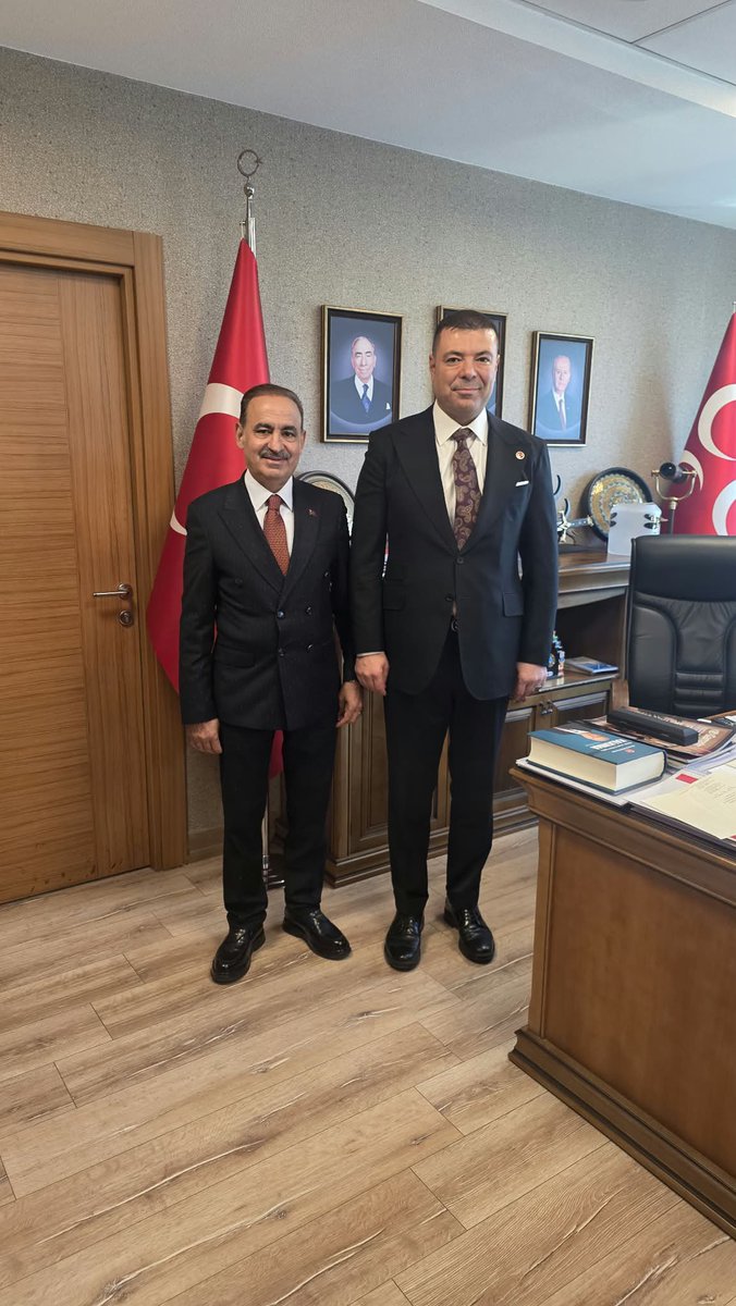 EminVaran12's tweet photo. Milliyetçi Hareket Partimizin Araştırma ve Strateji Geliştirmeden Sorumlu Genel Başkan Yardımcısı Sayın Özgür Bayraktar’ı makamında ziyaret ettik.

Bingöl’ümüz ve teşkilat çalışmalarımız üzerine verimli bir görüşme gerçekleştirdik.

Nazik kabulleri ve yakın ilgileri dolayısıyla kendilerine teşekkür ediyorum. 🇹🇷
@dbdevletbahceli @MHP_Bilgi @oozgurbayraktar @MetinKeskinMHP @mhpbingolmhp