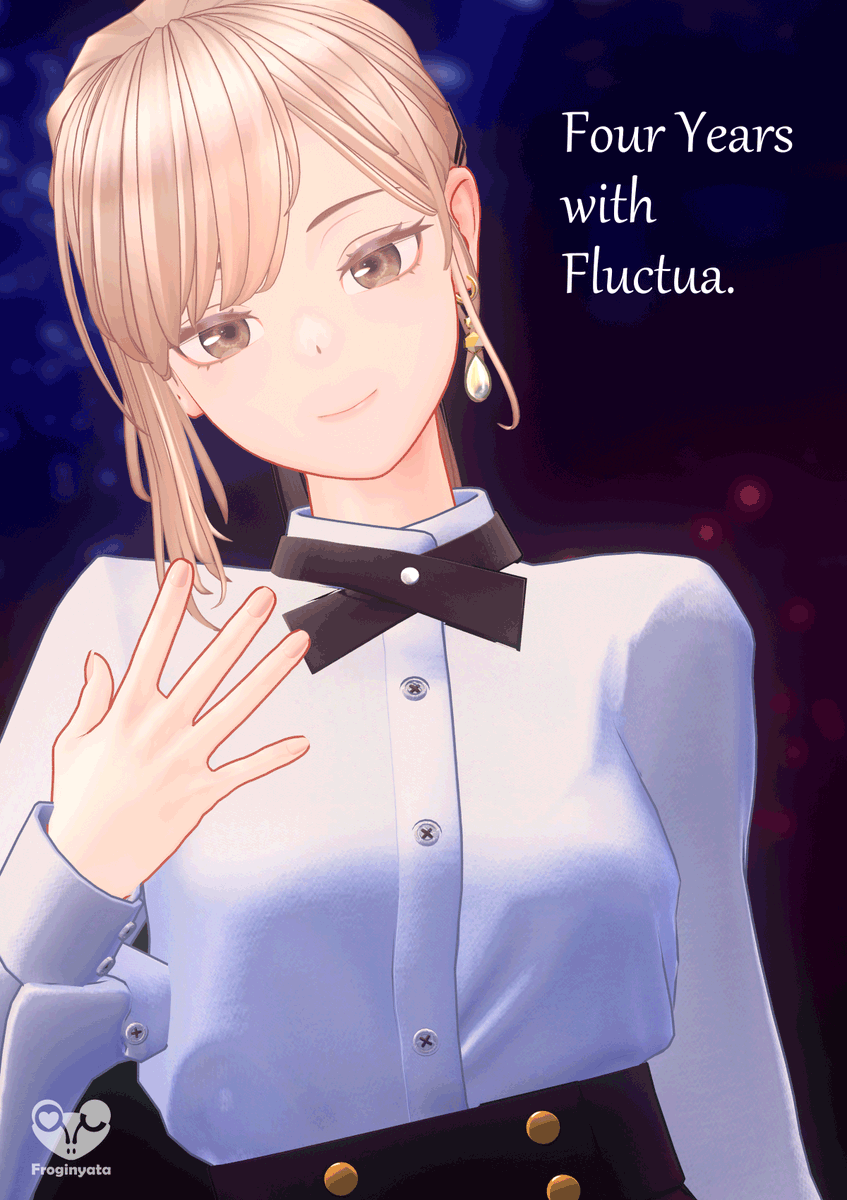 froginyata's tweet photo. 本日で『Fluctua / フラクチュア』のリリースから4年が経過しました🎉
いつも支えてくださる皆さまに感謝✨
#Fluctua3D https://t.co/YTiEHOcm1m