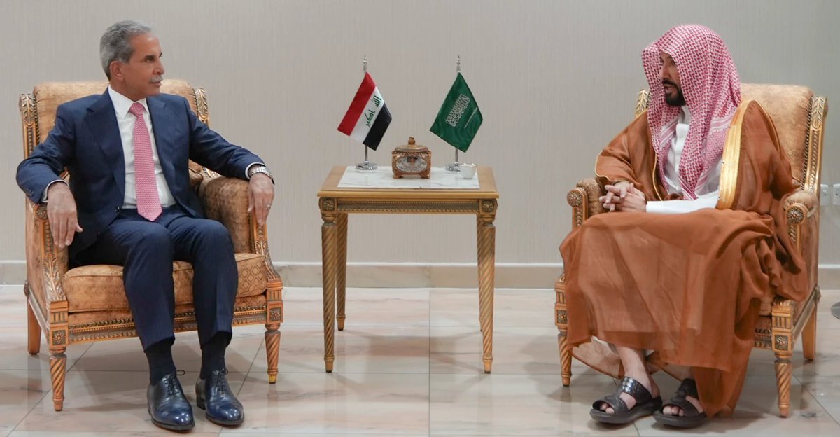 almalweya's tweet photo. رئيس مجلس القضاء الأعلى العراقي فائق زيدان يبحث في الرياض مع وزير العدل السعودي وليد الصمعاني تعزيز التعاون المشترك وتبادل الخبرات في المجالات القضائية والقانونية بين البلدين
#العراق #السعودية #الرياض https://t.co/KmaJFGvUof