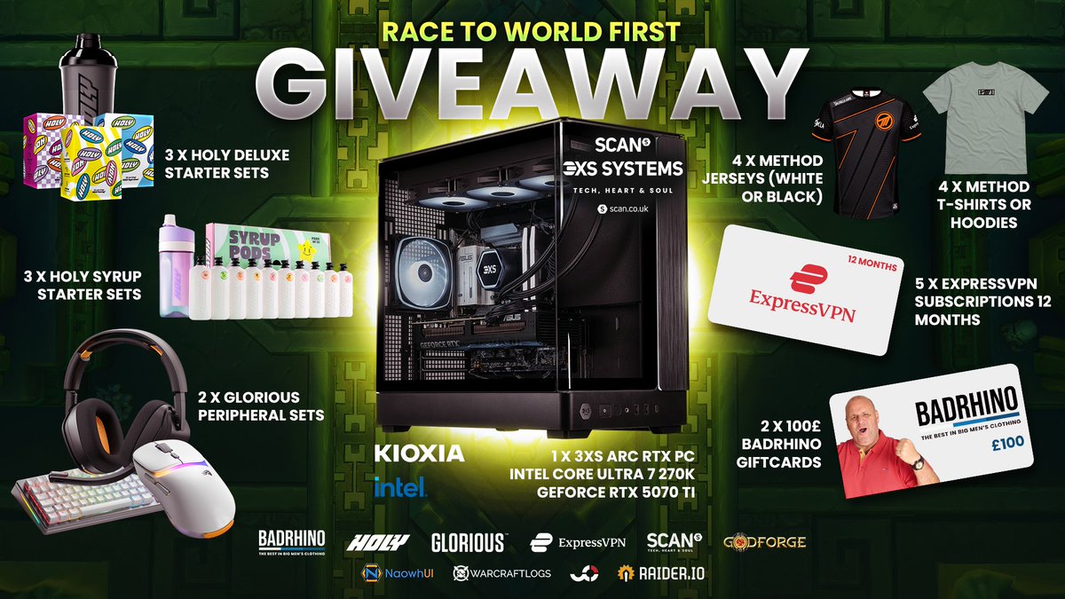 Method's tweet photo. We're hosting a MASSIVE $4,000+ giveaway for the RWF: Venomous Abyss! 🥳

You can win a PC, gaming peripherals, and much more 👀

🧡 Like
🔁 RT
👤 Follow @Method &amp; @VastGG
📎 ENTER HERE: https://t.co/mUs1vZRGrW https://t.co/8oSdnuq9jv