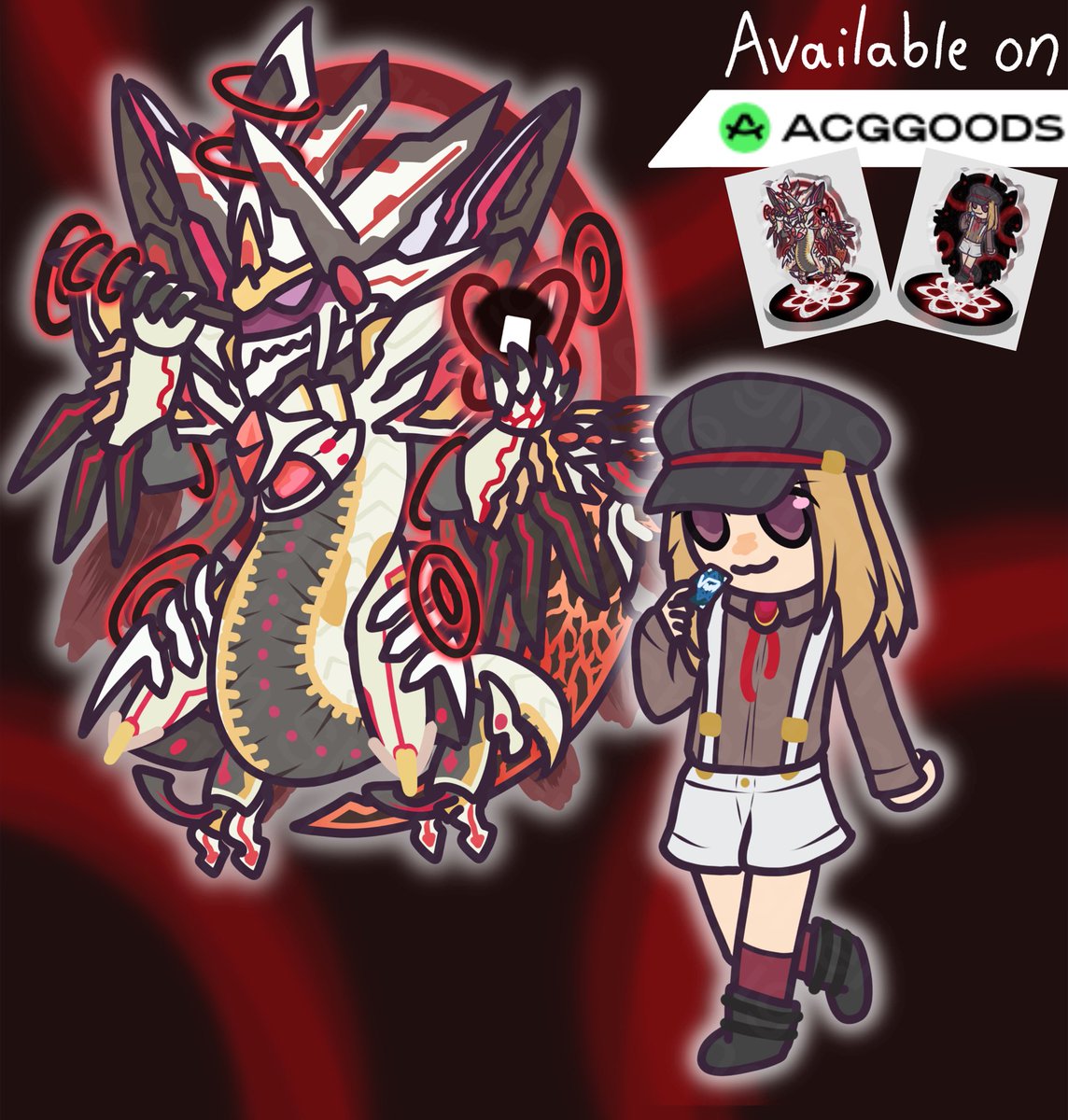 SheriffSign's tweet photo. New merch for the store, Chaos Breaker Dragon and Noa Hoshizaki stickers and standees available😎
Check out the store here: https://t.co/sdorFdkHSH
#cardfightvanguard #cfv #ヴァンガード https://t.co/0F1AWtiPvJ