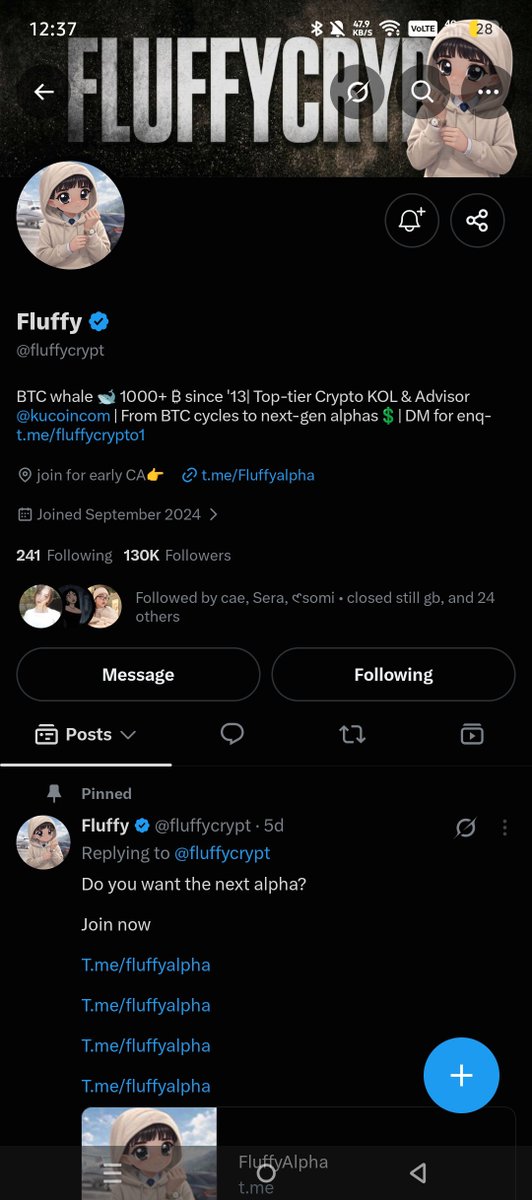 its_yenz's tweet photo. @fluffycrypt followed u

0xd02483b1782BAB9e7D27A4ea32a7b2555b6246fC https://t.co/HnDkfcmEIk
