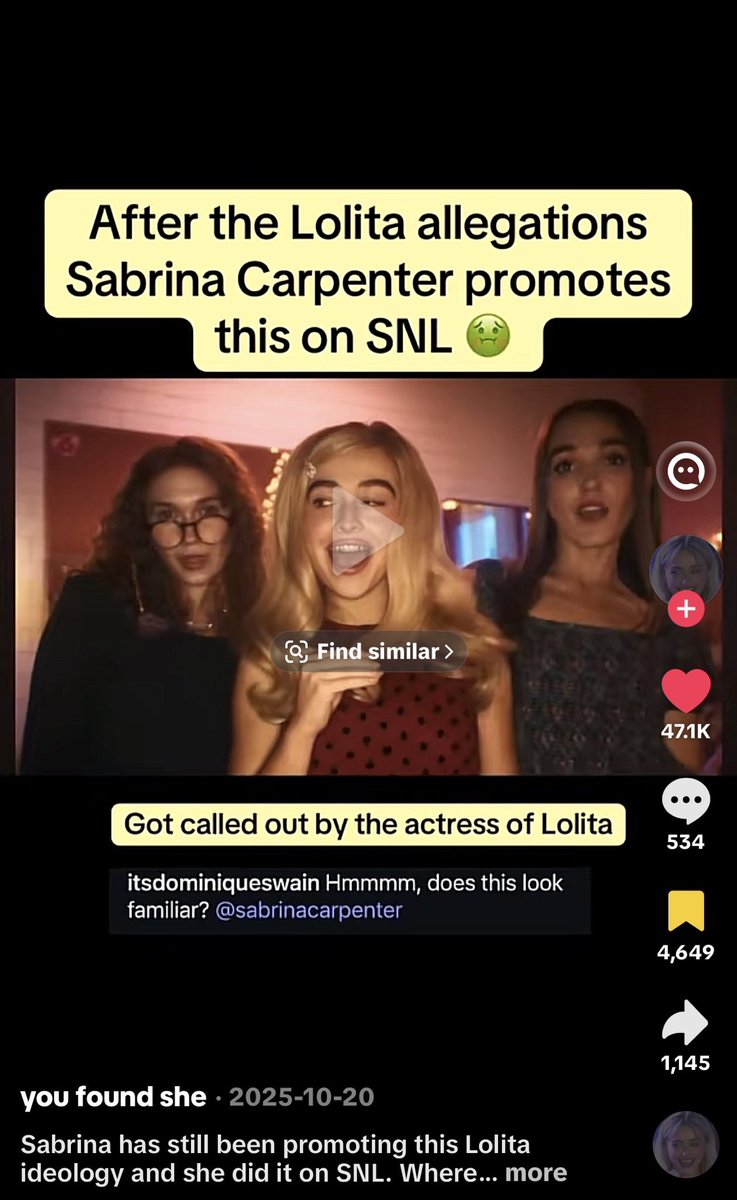 MadamstyxXo's tweet photo. Meanwhile your girl Lolita carpenter has built her entire brand of being a weirdo creep that acts pervy to her underage fans. unlike this fanfic that you’re writing Mei Mei, I actually have receipts. I don’t mind reminding you guys that your fave Sabrina is a certified pedo. https://t.co/mhC8469KcU