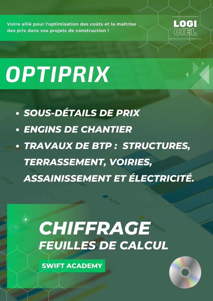 SoftEditions's tweet photo. OptiPrix : OptiPrix est une solution Excel avancée, conçue sur mesure pour les professionnels du bâtiment et des travaux publics, q...

Lien : https://t.co/A5F5cKxJet

#GénieCivil #BTP #BétonArmé #GestionDeProjet https://t.co/vZZN5EYlVa