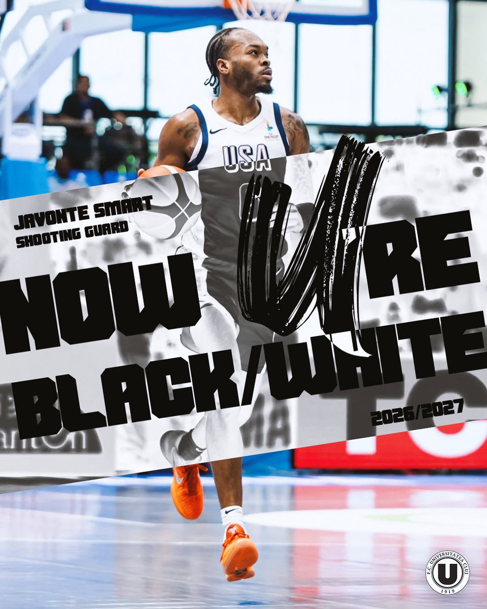 UBTCluj's tweet photo. one last Smart move. ♟️welcome to U-BT, Javonte Smart! 🏳️🏴 https://t.co/Gw1l7L64Cp