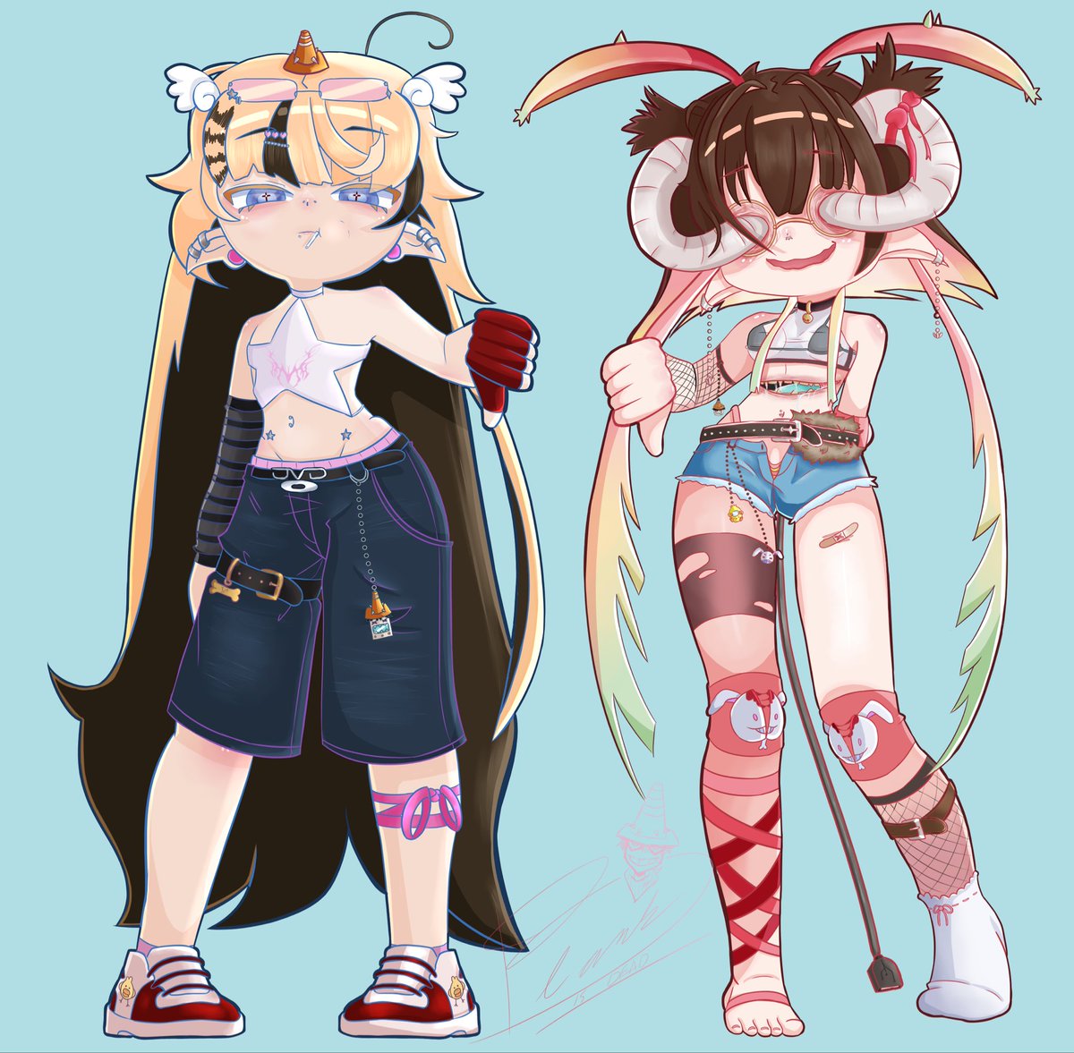 blankisdeader's tweet photo. @lilbunniesillyy i don’t have a vgen but it’s my persona (right) and my irl friend (left) :3 https://t.co/127omfeWTW