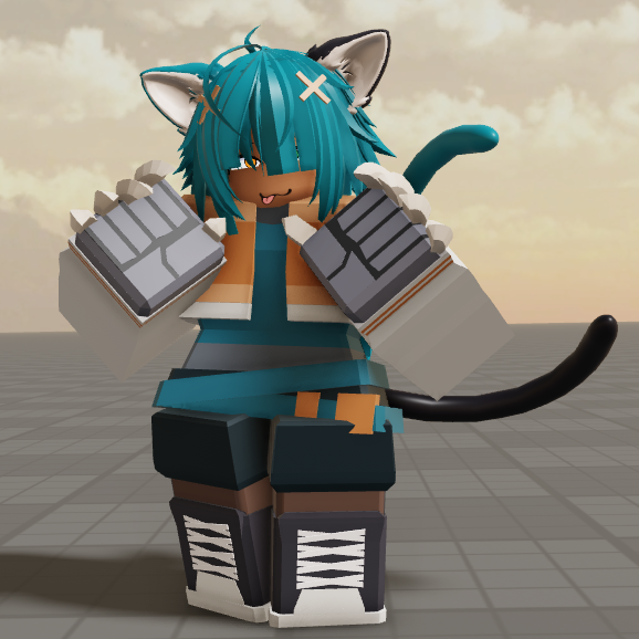 kaloreviz08's tweet photo. Cat Oc for a friend [@ponywav ] #roblox #robloxstudio #robloxoc https://t.co/YZ83hVT8o9