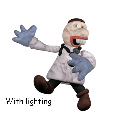 SimoonDoesToons's tweet photo. Making a Dr. Reflex model in anim8or is really complicated. I can't use blender cuz my Mac is so crappy it lags all the time so anim8or is my only option. This is the best I could do! #BaldisBasics https://t.co/qiZQTo7P69