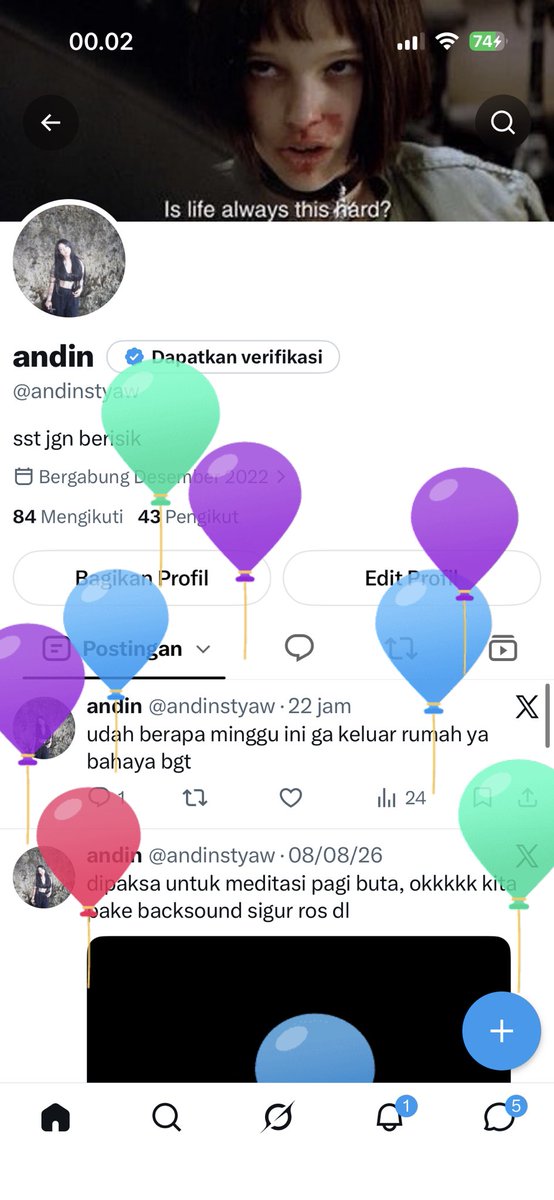 andinstyaw's tweet photo. x ku ada balon nya https://t.co/reCri73Tlm