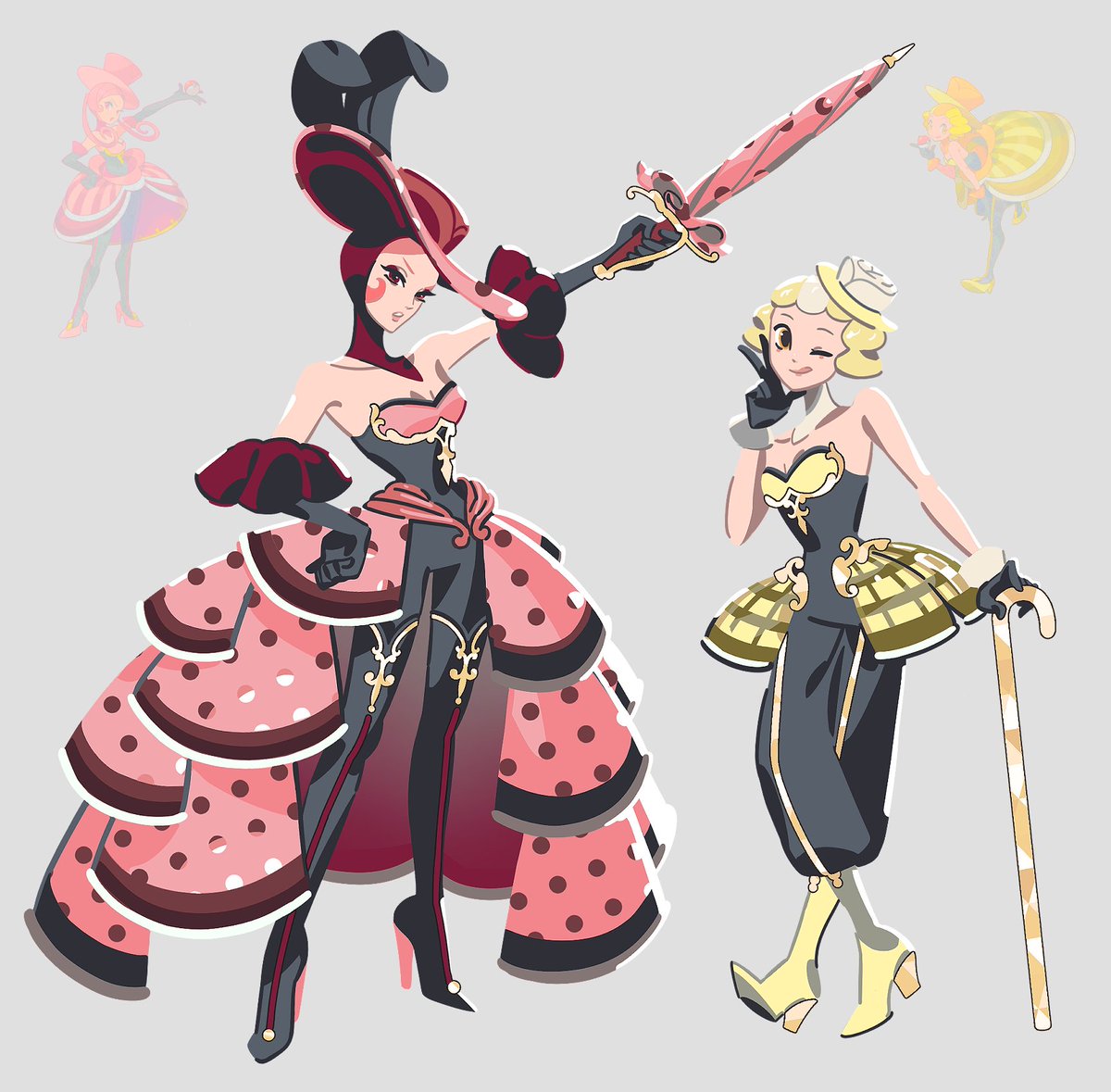 Sylvonyx's tweet photo. the battle chatelaines if they battle chateslayed https://t.co/ekYHxsirdH