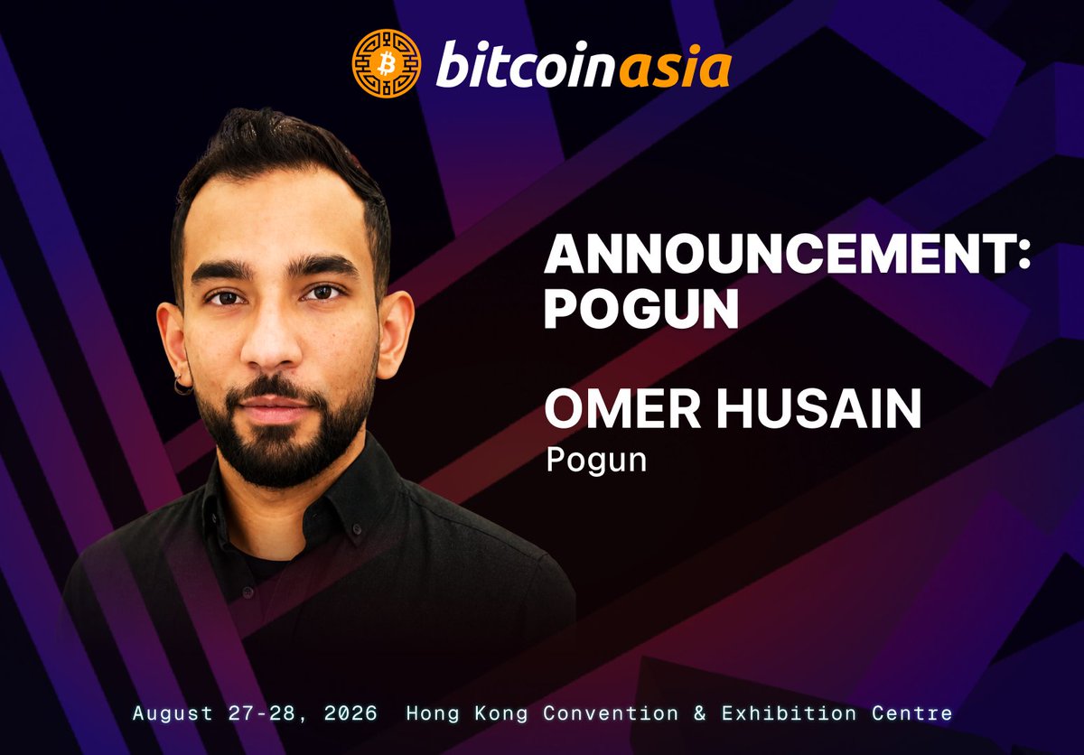 pogun_io's tweet photo. Pogun is heading to Hong Kong!

Our CEO @omerh_ joins the @Bitcoinconfasia speaker lineup on Aug. 27 at 10:10 AM HKT on the Nakamoto Stage. He will be sharing an exciting announcement about Pogun you'll want to hear live.

See you there.
#BitcoinAsia #BTC #HongKong https://t.co/FMTkIfRzVu