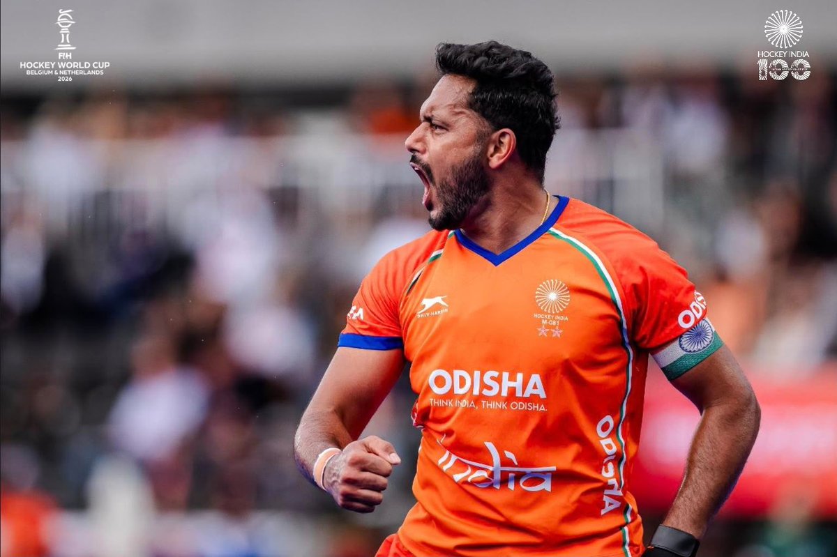 AmitShah's tweet photo. Congratulations to Team India for defeating Pakistan in today’s match at the Hockey World Cup 2026.

With spectacular command of the game and thrilling sporting skills, you have upheld India’s decade-long dominance.
My best wishes for the matches to come.
#INDvsPAK https://t.co/auW180MIeg