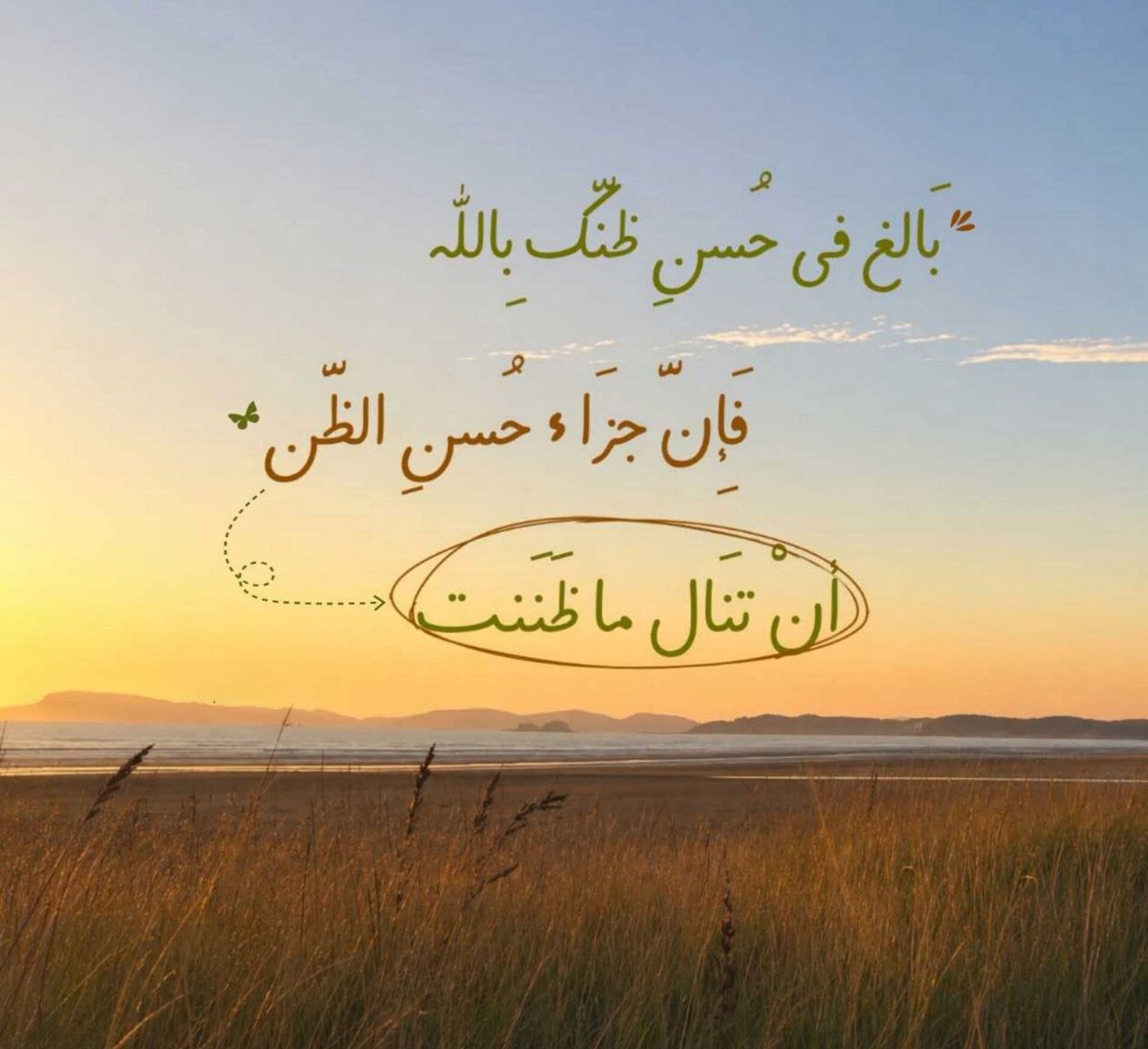 1gheith's tweet photo. بَالغ في حُسنِ ظنّك بِالله فَإِنَّ جزَاء حُسنِ الظَّن أنْ تنَال ما ظَنَنت 💗. https://t.co/xPnlkJQtlB
