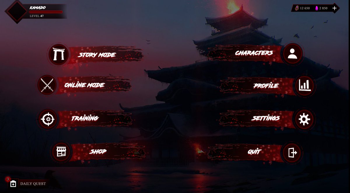 skylookingg's tweet photo. Japanese-inspired combat UI I designed for a Roblox game.

Main menu and matchmaking screens built around the same visual style.

#RobloxDev #RobloxUI https://t.co/STgOzTZ8lD