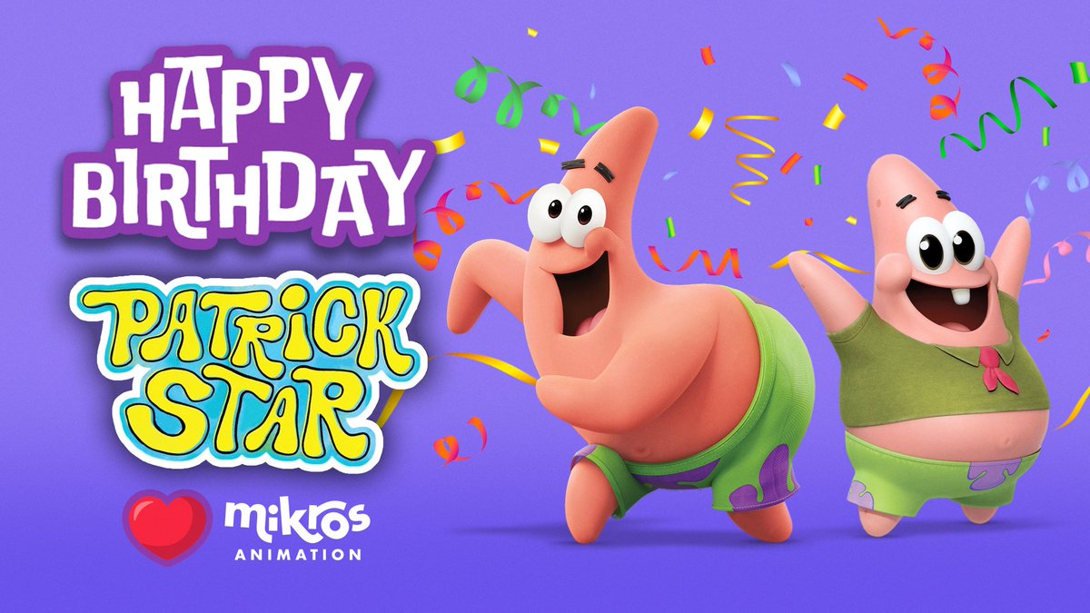 splpsps's tweet photo. Happy 42nd Birthday to Patrick Star🥳🎂🎁🎉⭐️
Today is Patrick's 42тв birthday. Happy birthday to my favorite seastar and one of my top 5 favorite SpongeBob characters
#PatrickStar #Patrick #SpongeBobSquarePants #ThePatrickShow #Nickelodeon #ThePatrickStarShow https://t.co/mQ3bb6tint