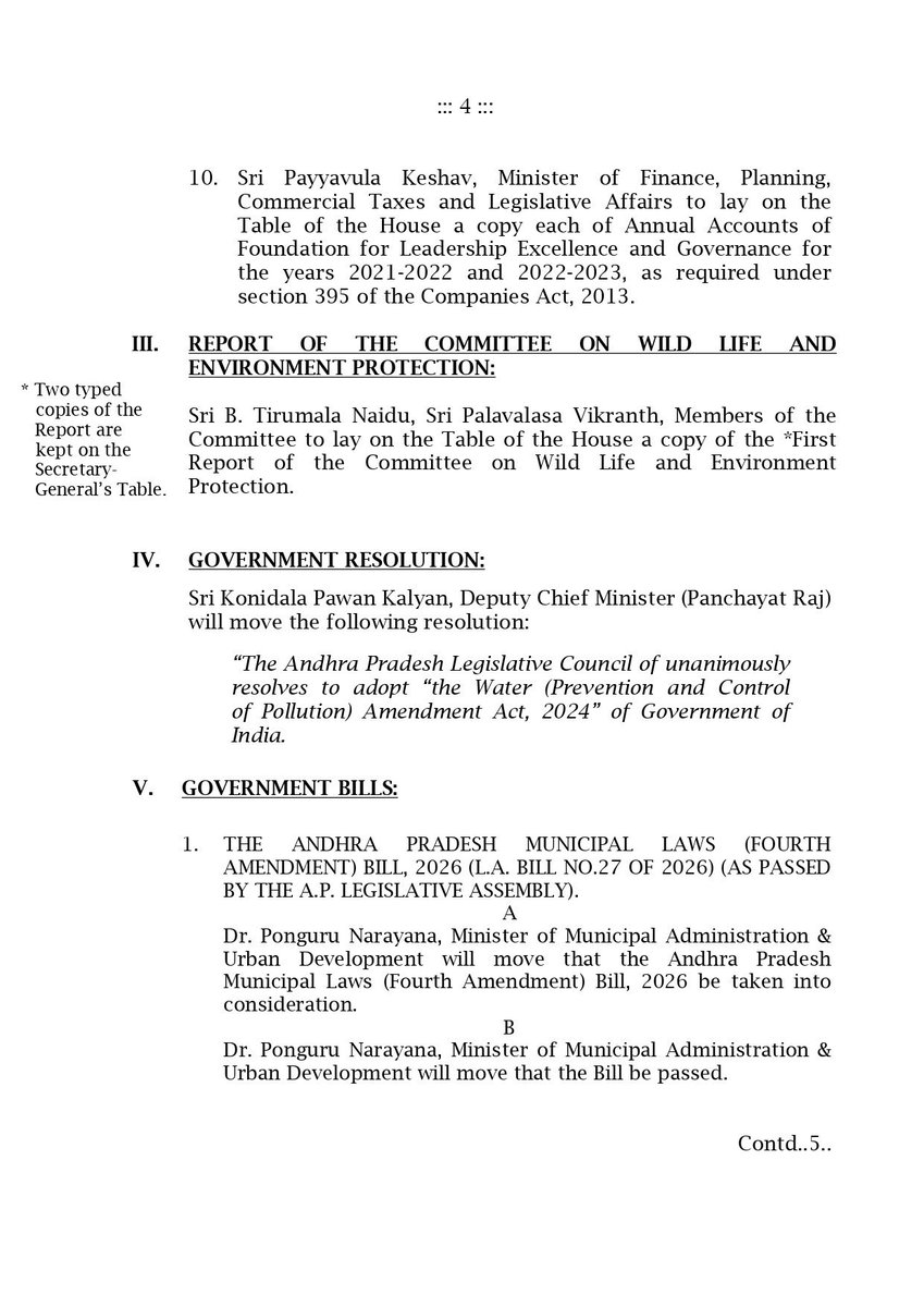 CouncilAndhra's tweet photo. Legislative Council - List of Business for 20.08.2026 (Thursday)

(1/4) https://t.co/SLqai9ydCu