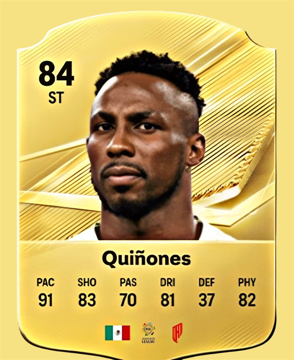 AllFutbolMX's tweet photo. 🚨🎮 NEW: Julian Quiñones is officially the HIGHEST-RATED Mexican player in FC 27! 🔥

The only Mexican players to ever receive a higher rating are Cuauhtémoc Blanco (85) and Rafa Márquez (86).

Historic rating on the world’s most famous football video game. 🤯❤️ https://t.co/RZVYXksxZg