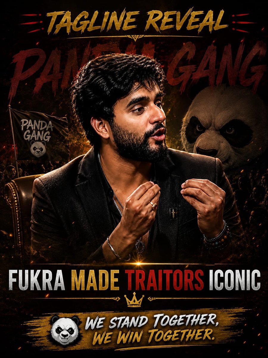 whenSspeaks's tweet photo. TAGLINE :-

FUKRA MADE TRAITORS ICONIC

Whole show revolves around him.
#AbhishekMalhan #TheTraitors https://t.co/KSaAbaW3Uy