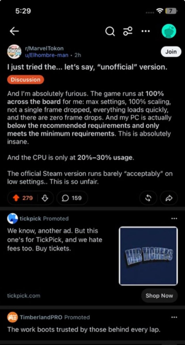 DelvinFourcand's tweet photo. @MARVELTokon I SWEAR TO GOD IF THE PC USAGE ISNT THE SAME AS THE CRACK YOU CAN KEEP IT https://t.co/1D7qod3KSR