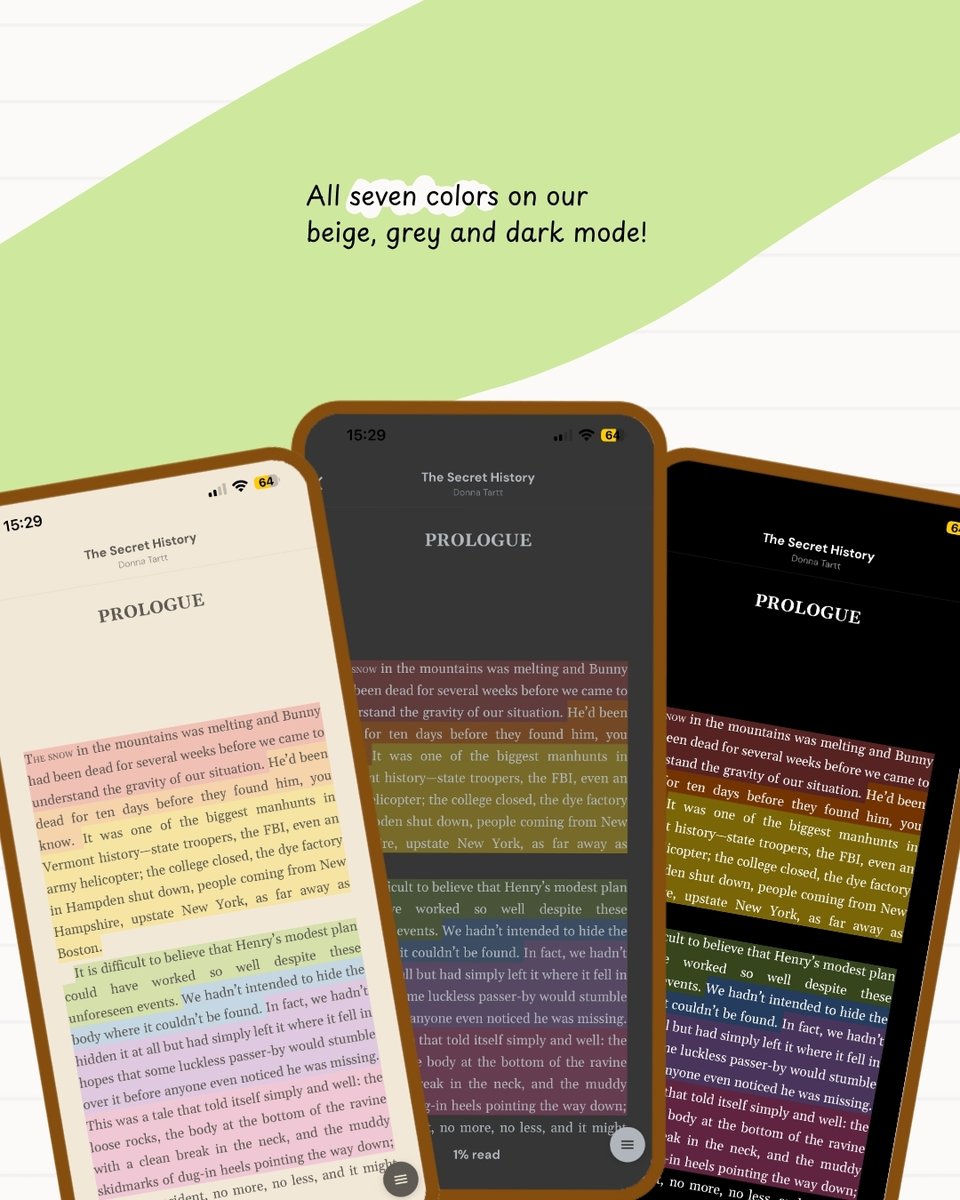 tryannotate's tweet photo. Annotate's ePub reader now has seven colors you can pick from to highlight when you read in-app! 

#booktwt https://t.co/gcz3K1L8Tv