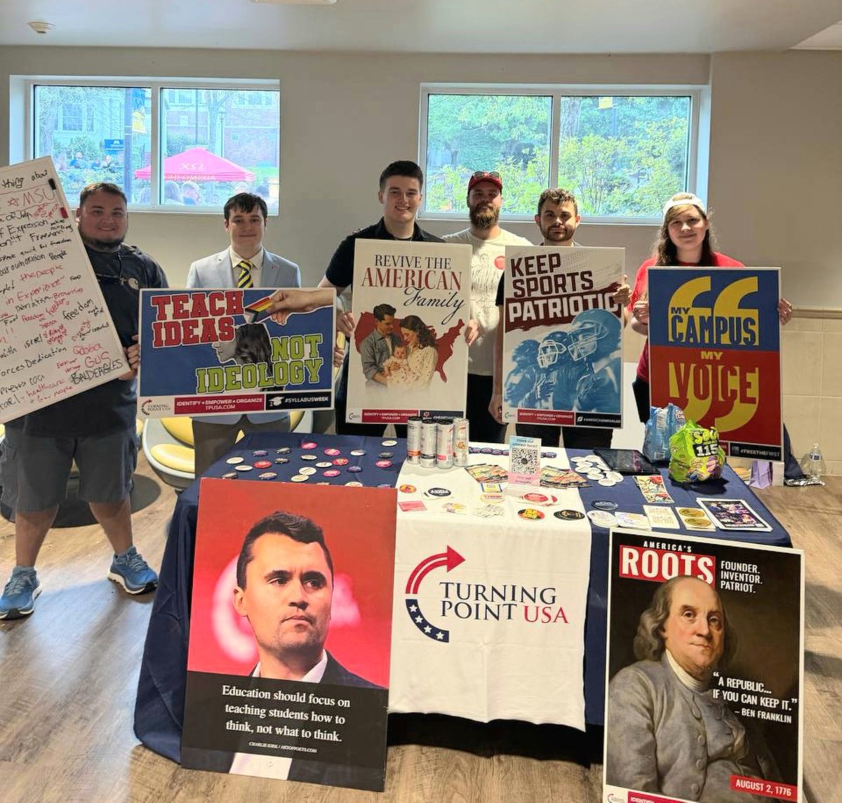 TPUSA_Morehead's tweet photo. Eagle Fest yesterday was the best!! 💙🦅💛 Definitely the time of year we get the best engagement and most recruitments. This is the start to an amazing semester!

-
@TPUSAStudents https://t.co/phLmFN7sqx