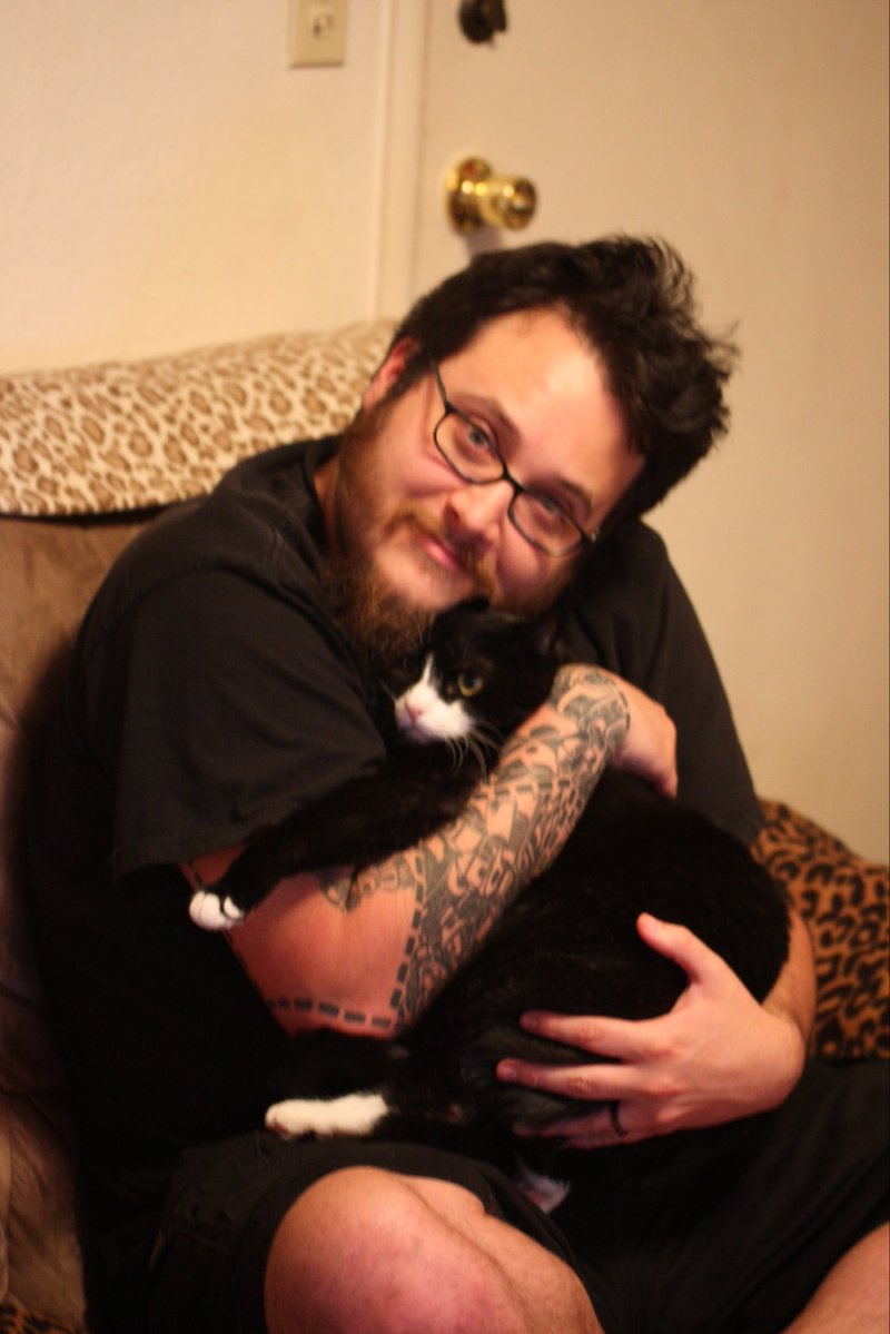 edmundmcmillen's tweet photo. Today was the day we found guppy abandoned in a planter box and took him home. https://t.co/K2rjC8bjHN