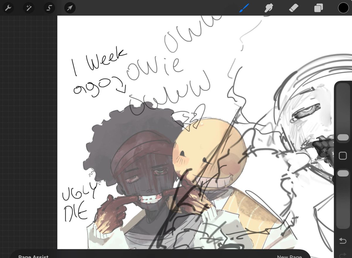 poopshitter6000's tweet photo. wip of me remaking a week old shitty drawing
also his bullet wound on his tung tung sahur lel #verity #thatmob https://t.co/k0SLwALl1z